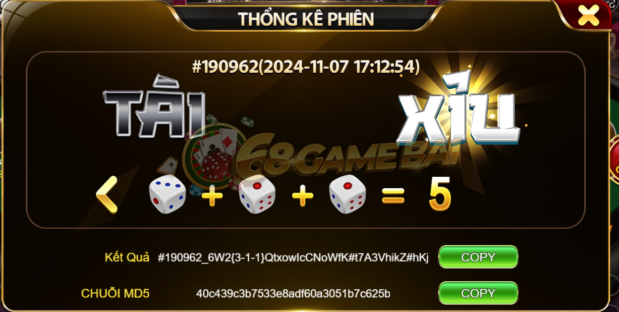Mẹo cược Tài Xỉu MD5 68 Game Bài bất bại cho người mới