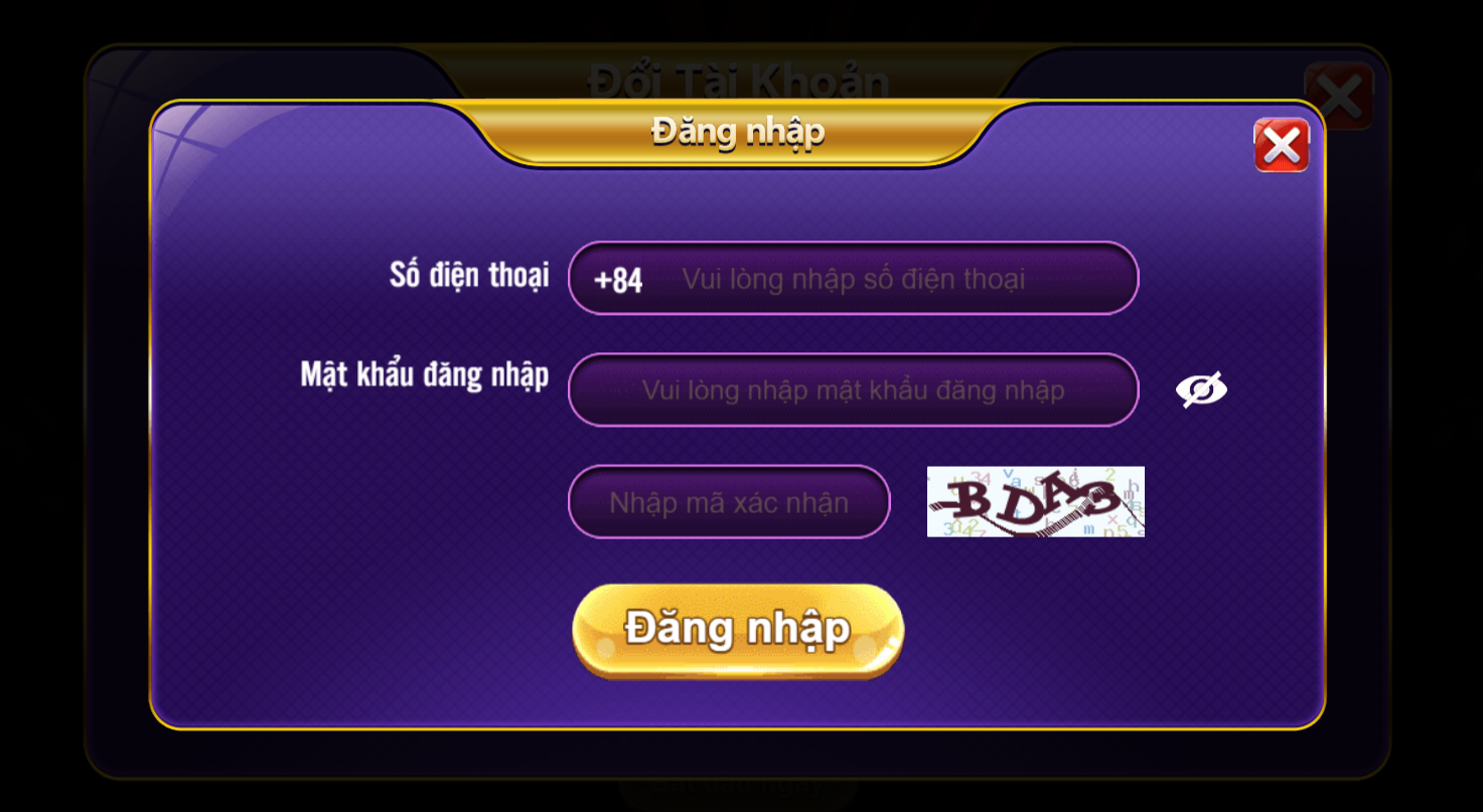 Đăng nhập vào cổng game 68gamebai